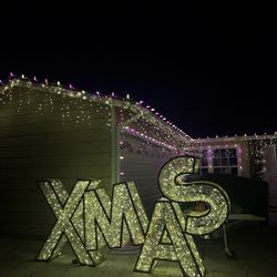 Giant Illuminated LED 'XMAS' Display
