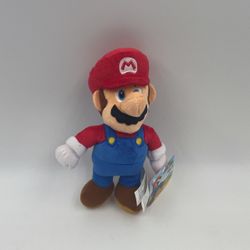 New Super Mario Mario (Blue And Red) Plush Toy Doll Stuffed Doll Toy 9”