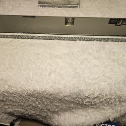 48" mirrored metallic shelf