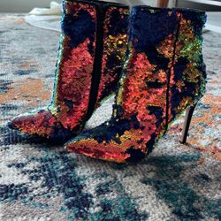 Women’s Sequin Boots. Aldo. Size 8.5