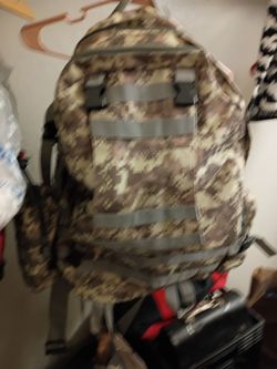 Tactical Camo Backpack with MOLLE Webbing