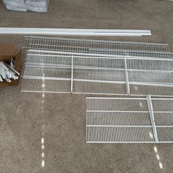 Elfa White Wire Shelving 