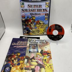 Super Smash Bros Melee Nintendo GameCube SSBB CIB Tested Authentic EXCELLENT