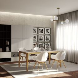 BRAND NEW 5 Piece 100% FSC Certified Wood Duraboard Indoor Furniture White With Arm Chairs Dining Set
