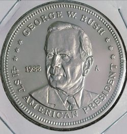 George W. Bush 41st President 1988 Commemorative Coin