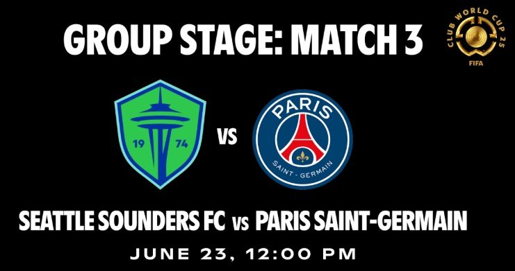 PSG vs. Seattle Sounders Tickets - 6/23/25