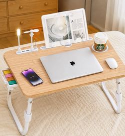 DECOSIS Adjustable Laptop Bed Desk – Foldable