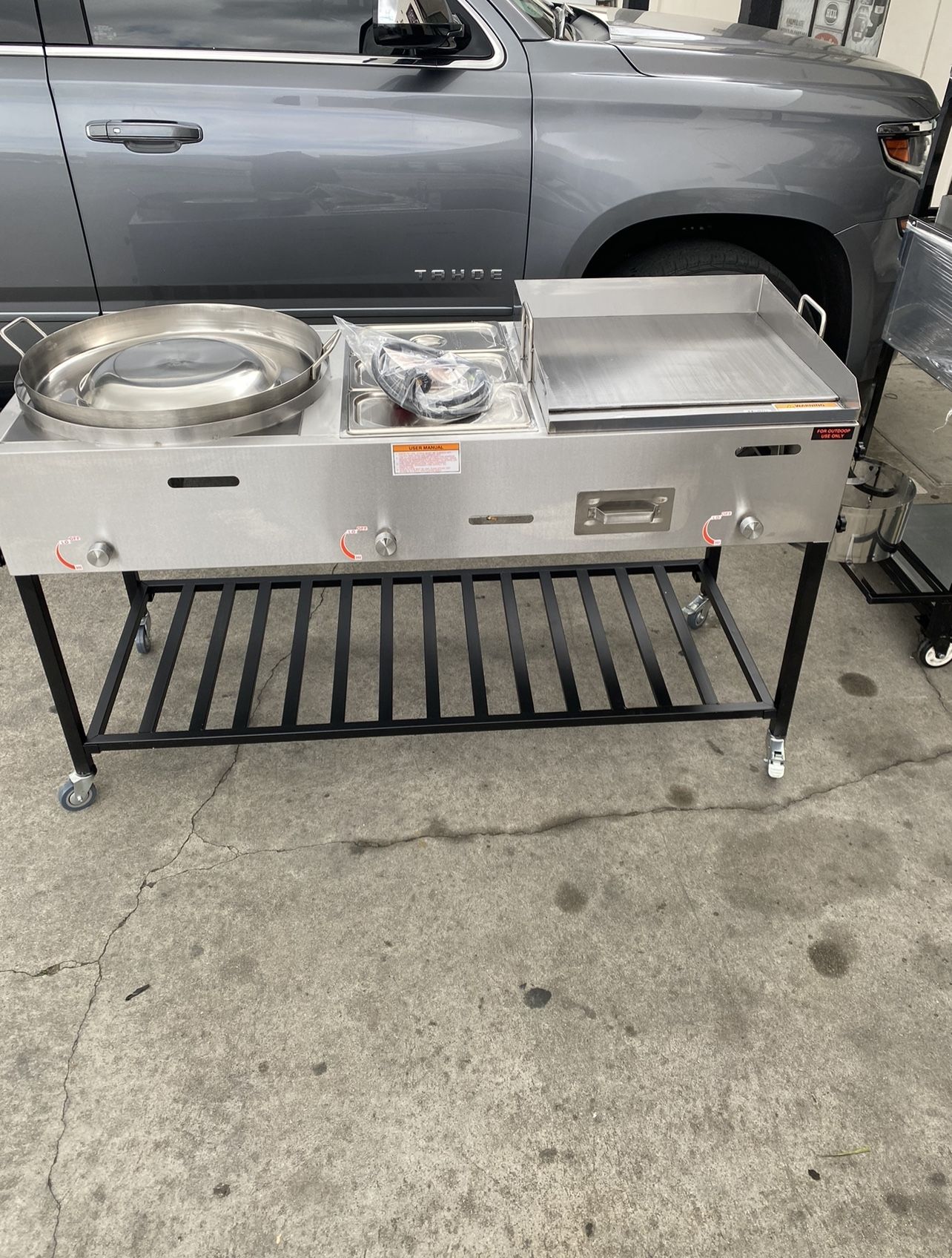 Taco Cart/ Comal De Suadero Con Comal Para Tortillas I Estufa De Gas for  Sale in Paramount, CA - OfferUp