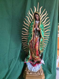 VIRGEN GUADALUPE 36 Pulgadas Con Resplandor