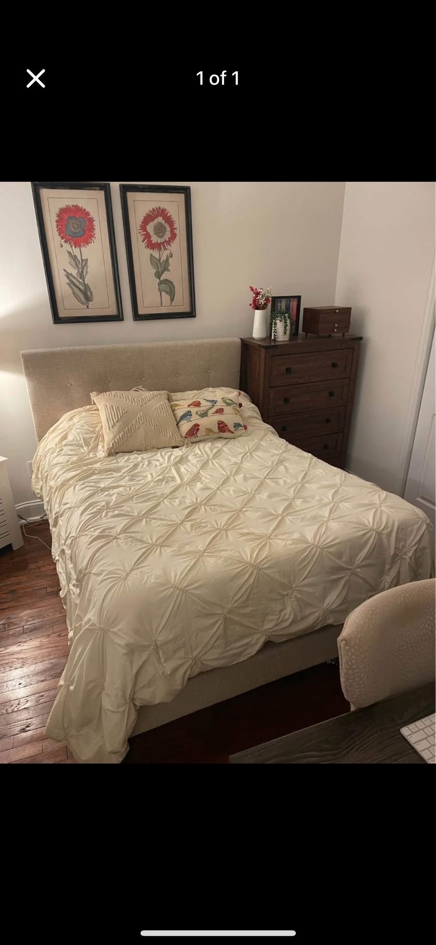 Bed and Bed Frame