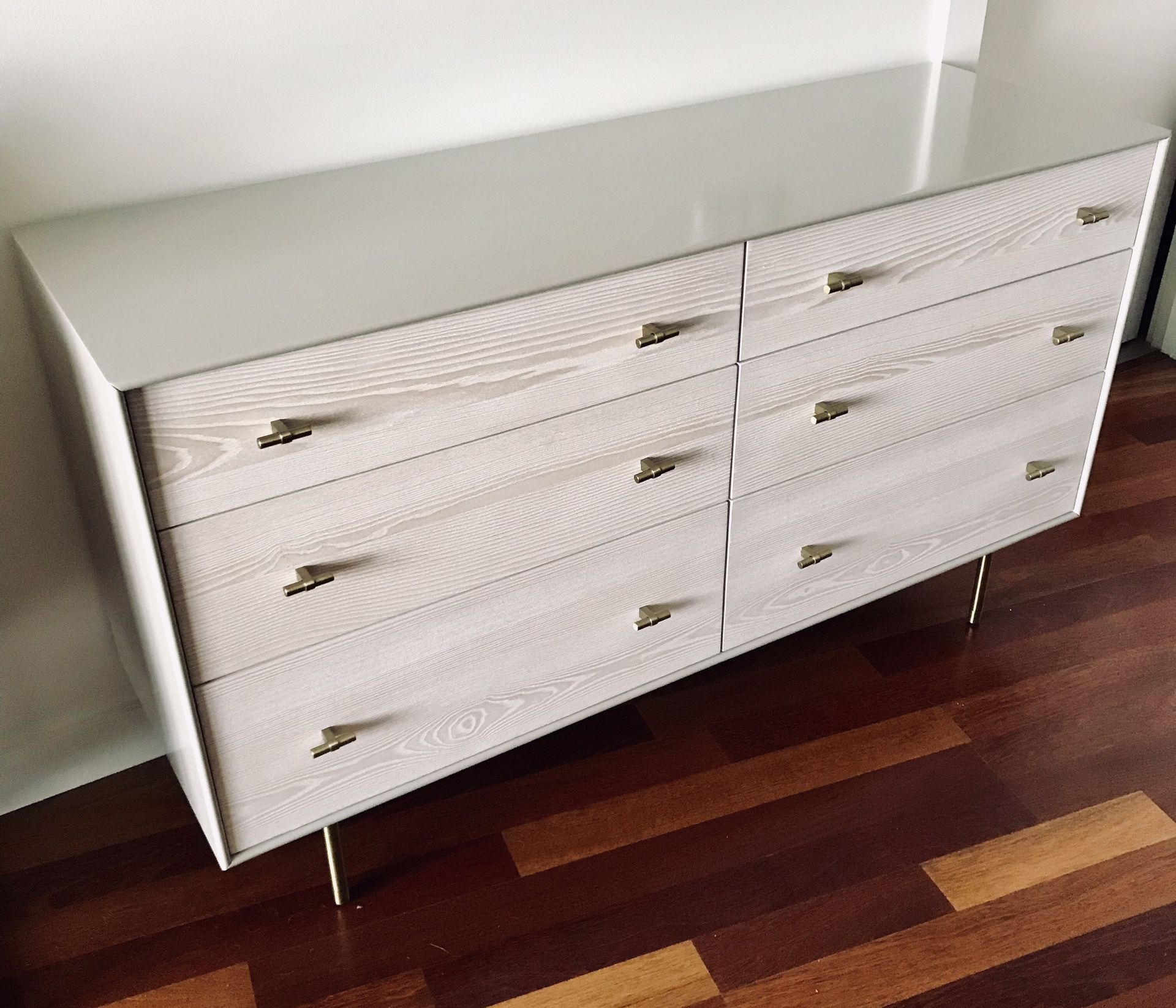 West Elm Modernist Wood + Lacquer 6-Drawer Dresser