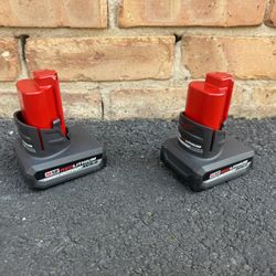 New Milwaukee M12 XC 5.0 Battery $75 Each 