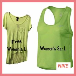 NWT Womens 2Pc Nike Top Sz:L