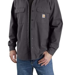 Carhartt Men's Canvas Fleece Lined Shirt Jacket Size Medium New 