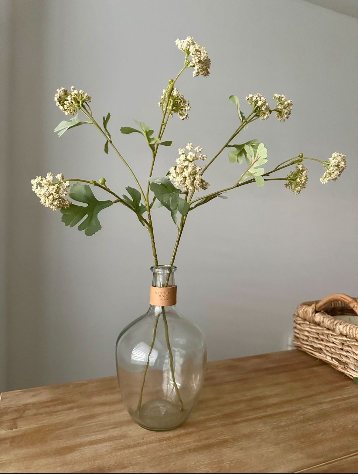 Magnolia Home Glass Vase 