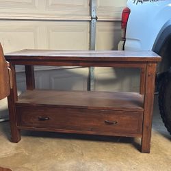 Brown tv stand/ media console