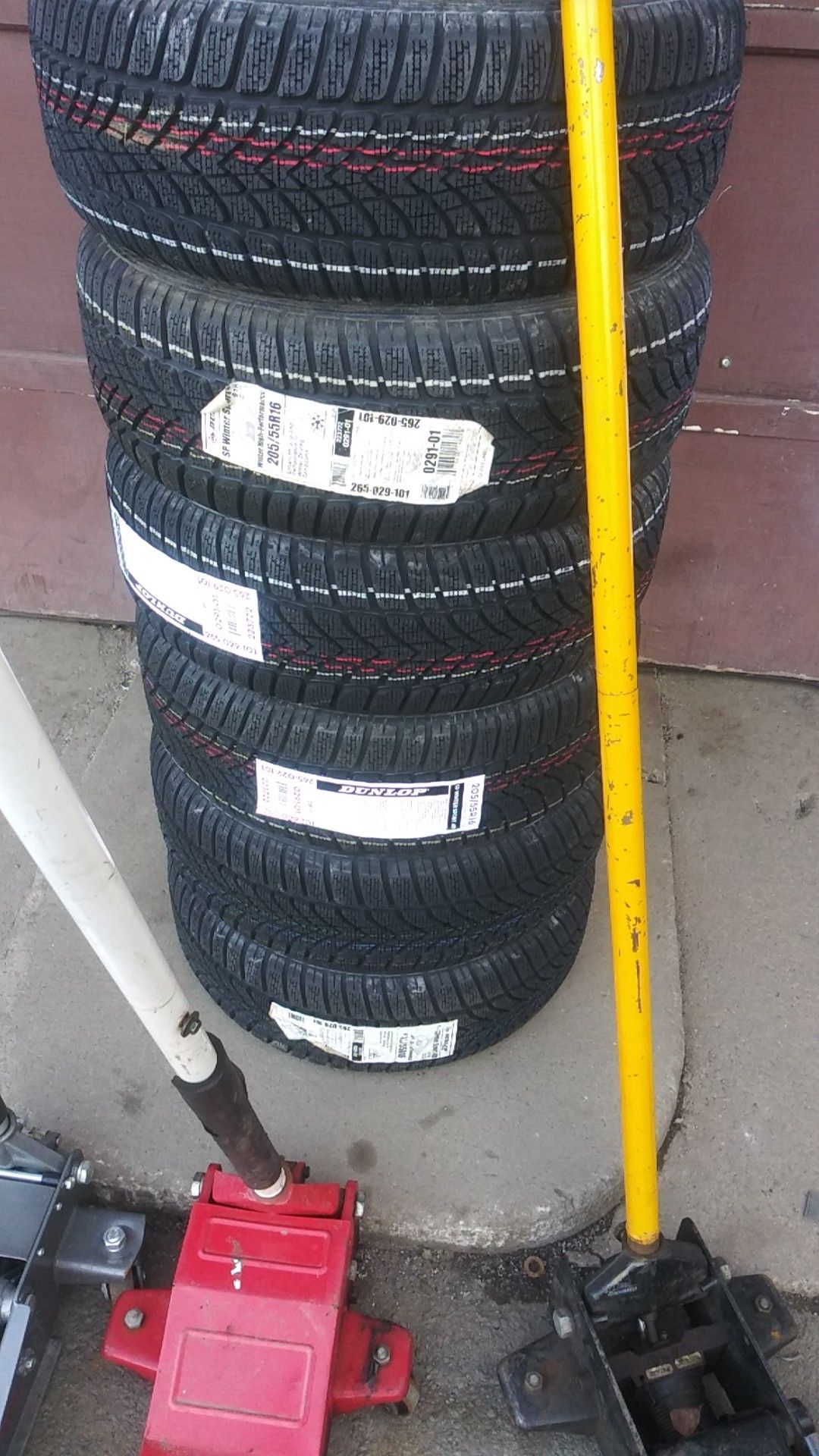 We sell new snow tires