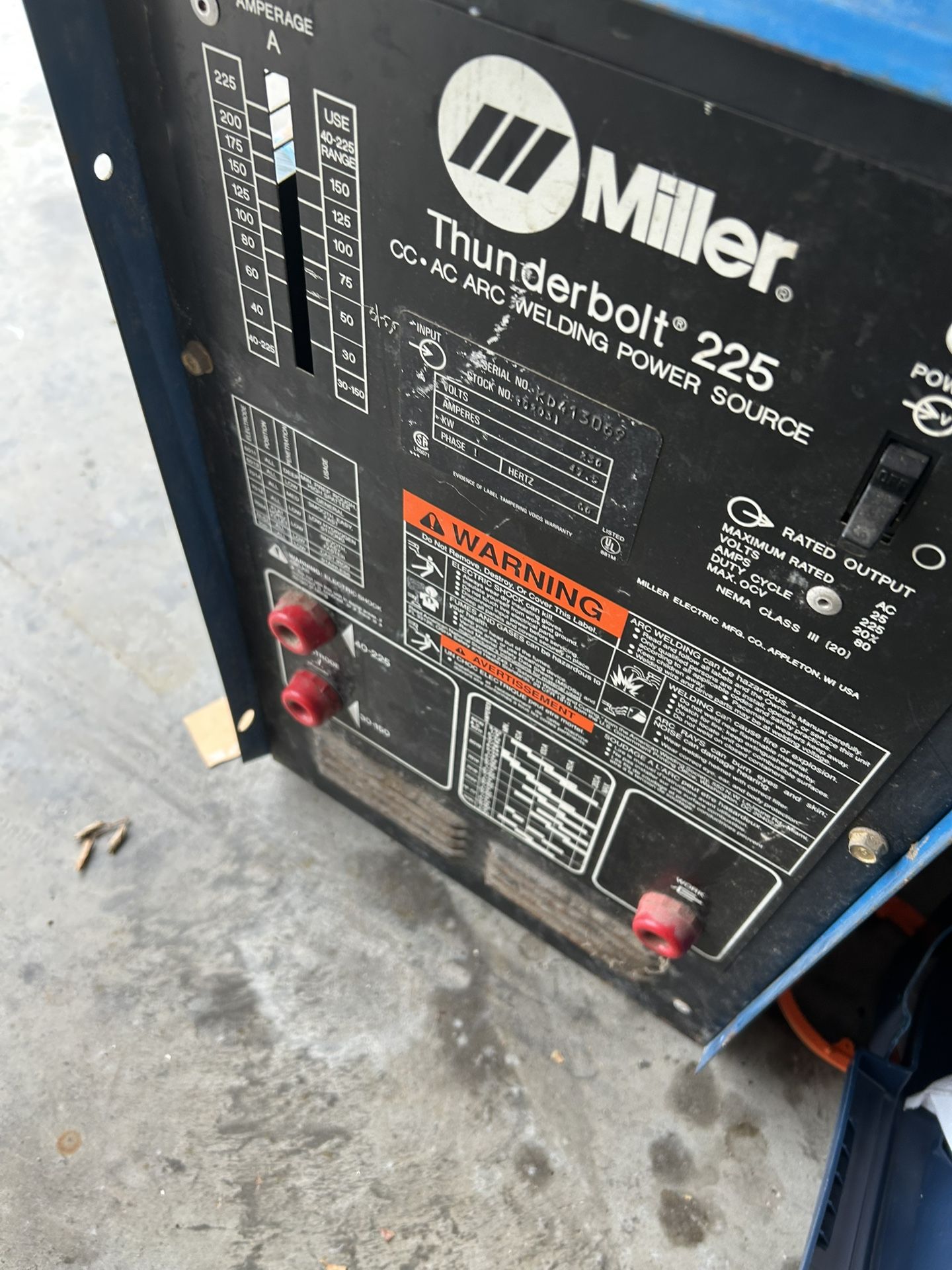 Miller Thunderbolt Stick Welder 