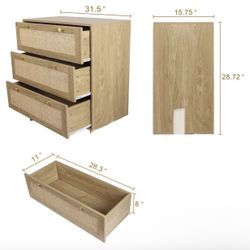 2 Rattan Dressers