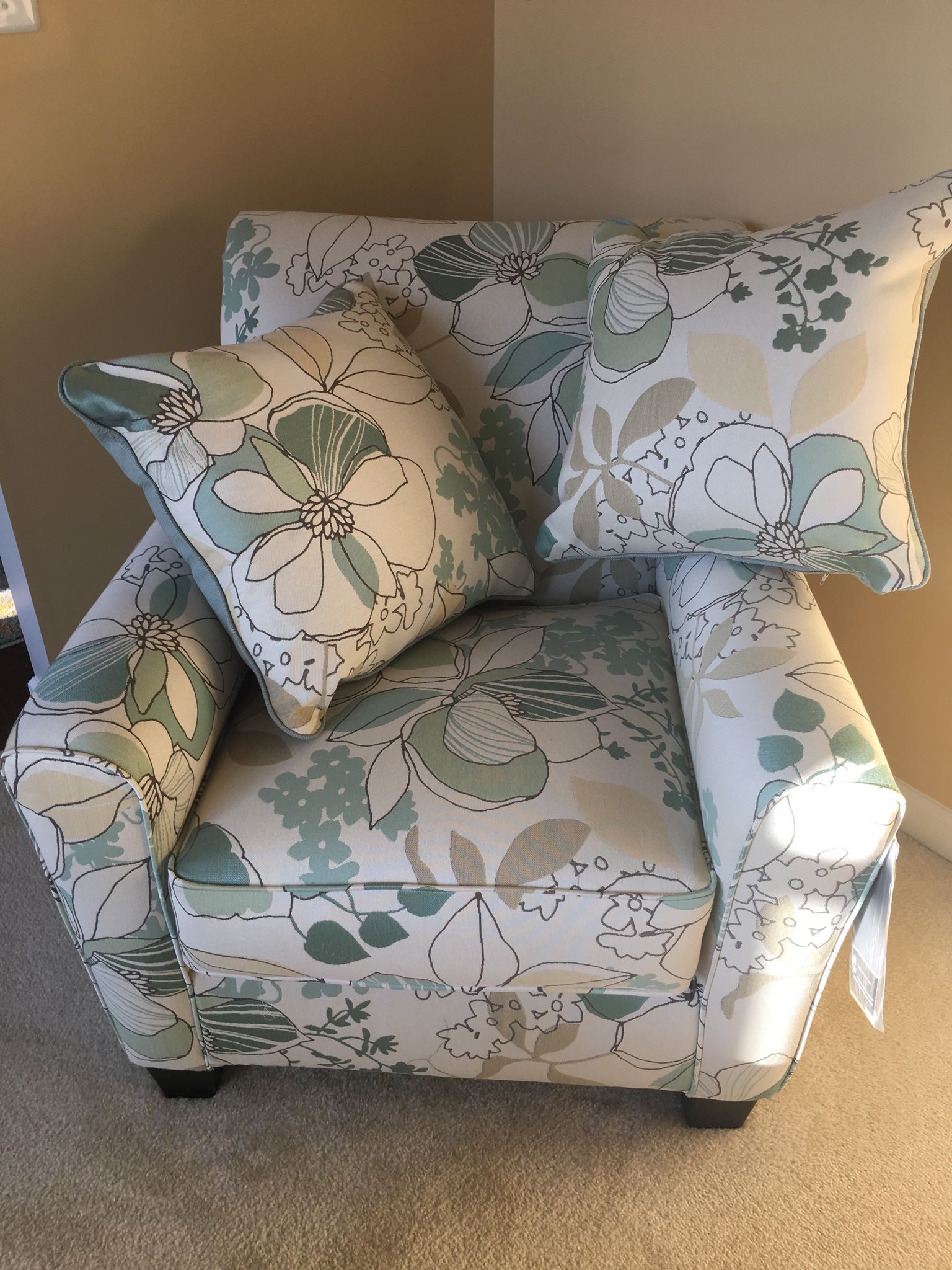 Armchair Multicolor Floral