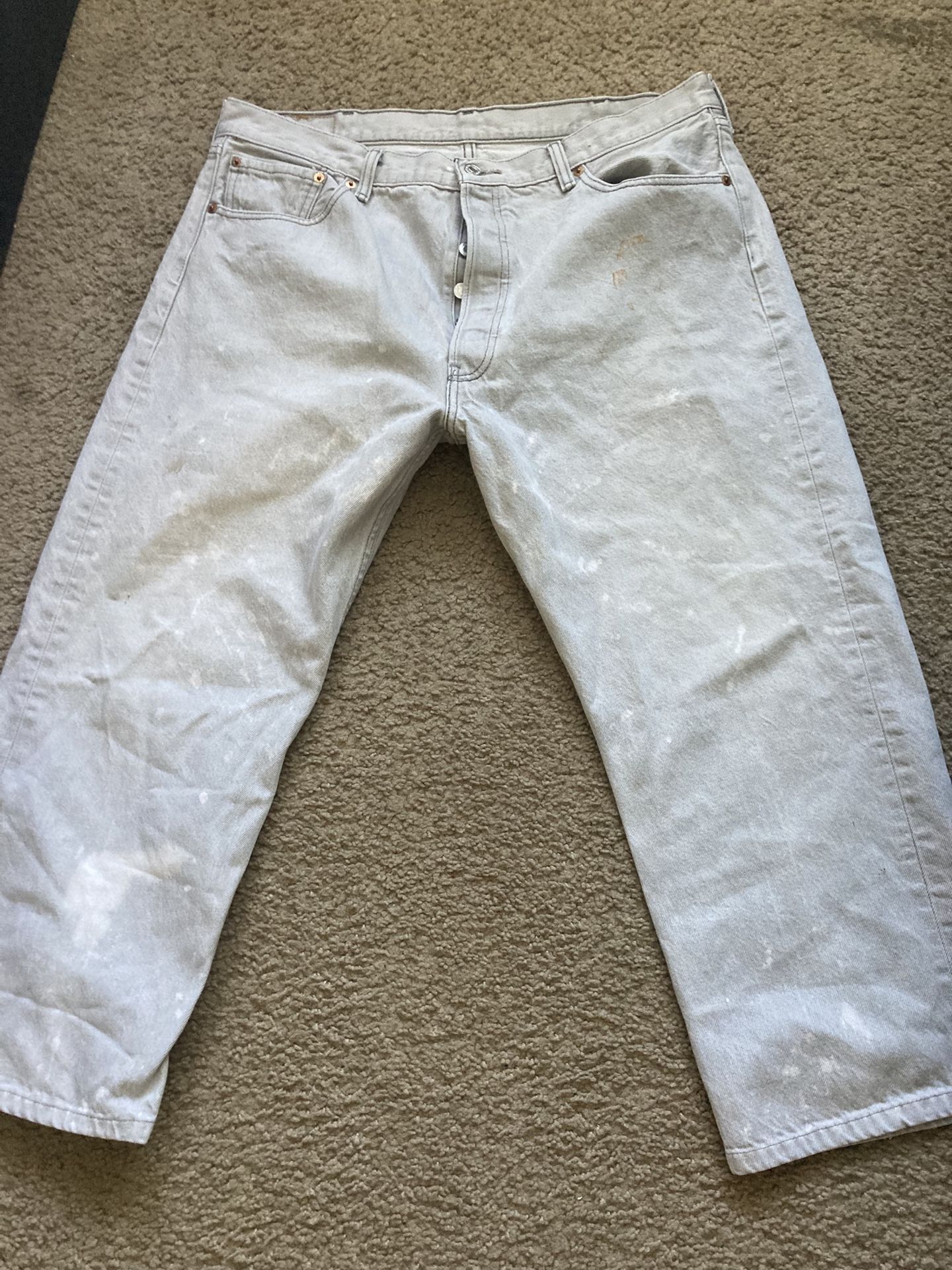 Levi 501 Grey Jeans