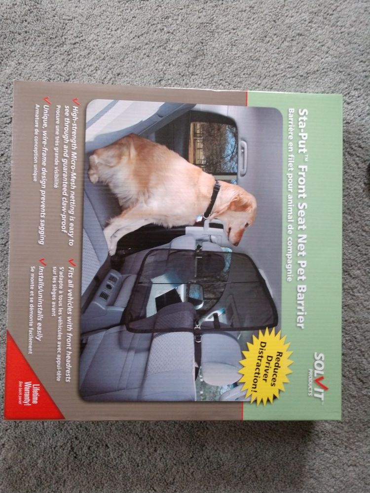 Sta-Put Front Seat Net Pet Barrier