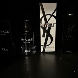Sauvage Dior and Ysl Myslf