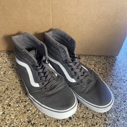 Vans Gray High Tops, men’s 10.5