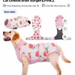 NEW Size Large Recovery Dog Suite Outfit