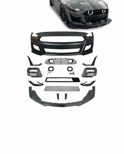 LED Grille Lights For 2018-2023 Ford Mustang GT500 Style Front Bumper Cover  PREMIUM QUALITY!!!