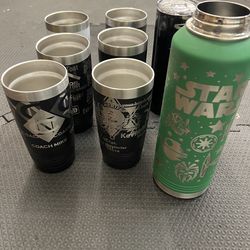 10 misc tumblers used only for test engraving