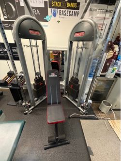 Startrac Instinct Commercial grade pulley system with bench