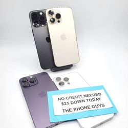 Apple iPhone 14 Pro Max - $1 Down To Take Home Today Pay The Rest Later