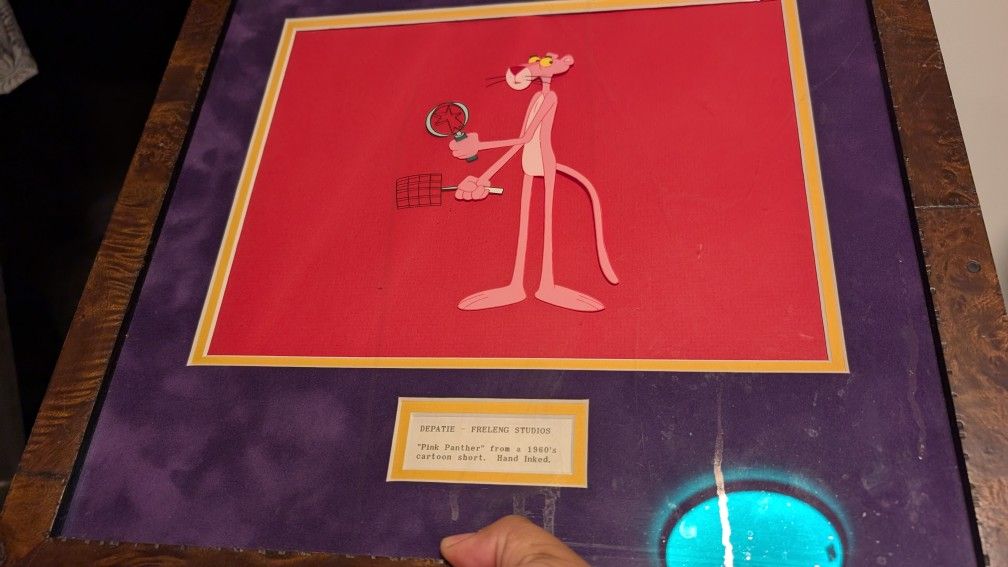 Actual Animation Cel From The Pink Panther