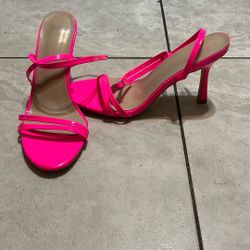 Hot Pink High Heels Size 8.5 Woman (41uk) $ 25.00