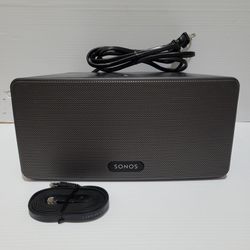 Sonos PLAY:3 Wireless Speaker - Black With Power Cord.

