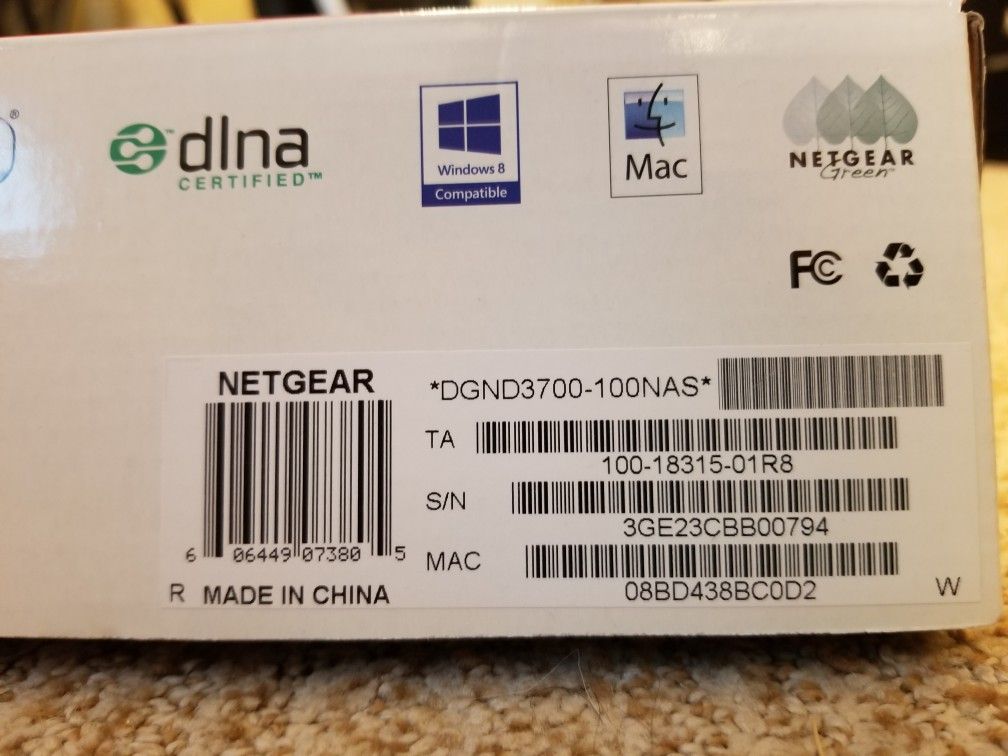 Netgear N600 Wireless Dual Band Gigabit DSL Modem Router