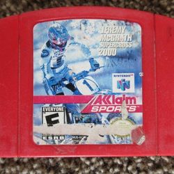 Nintendo 64 Jeremy McGrath 2000 Motocross Game 