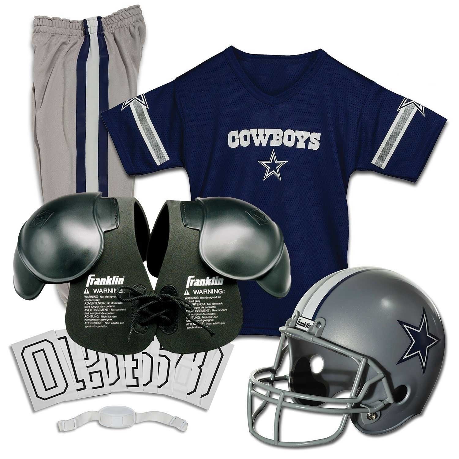 Dallas Cowboys Costume - NFL Youth Football Uniform Set (Size Large)