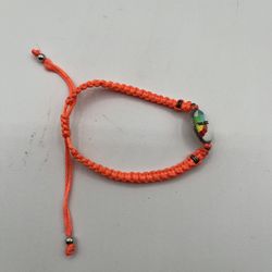 Belize Charm Orange Handmade Adjustable Bracelet 