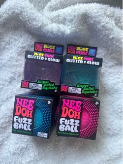 Needohs fuzzball and glitter cubes