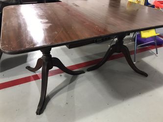 Antique mahogany dining table