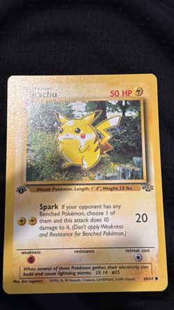 Pokemon 1999 , Pikachu First Edition