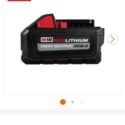 Milwaukee M18 battery 8.0 brand new never used if the item is still up it is available