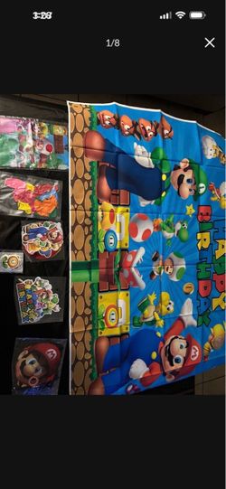 Mario Brothers party supplies