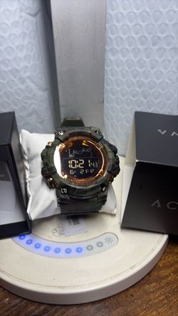 Digital Sport Watch Camo Green