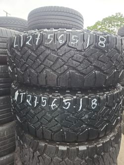 Pair LT 275/65/18 Goodyear Workhorse