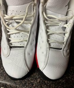 Red and white Jordan’s size 7y
