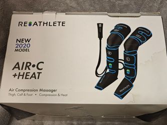 2Reathlete Air C + Heat Heated Air Compression Massager Thigh Calf Foot Remote