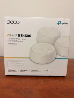 TP-Link Deco BE4600 Wi-Fi 7 Mesh System 3-Pack Brand New in Box